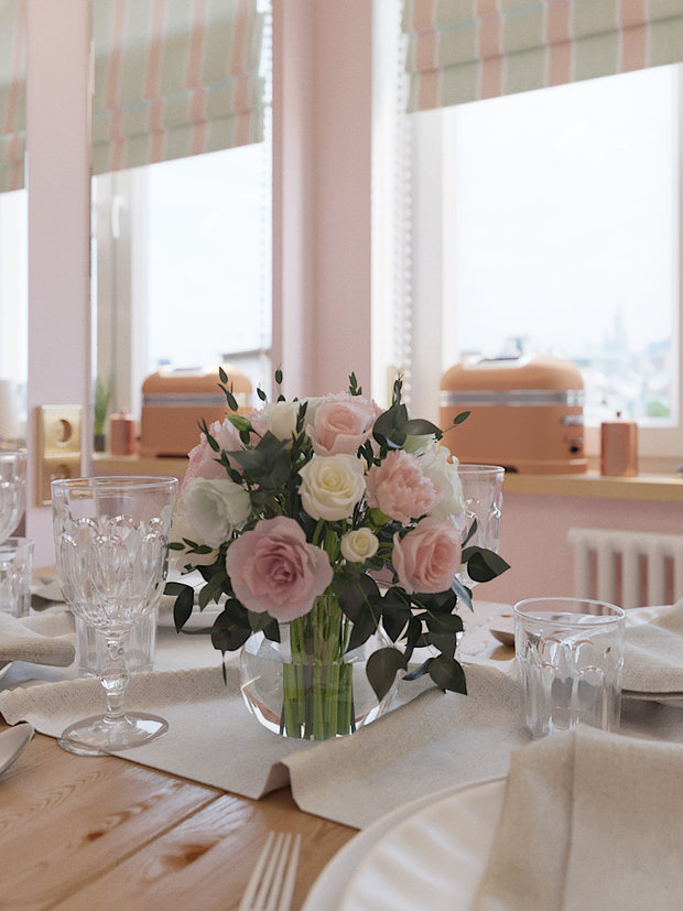 Фотография: Флористика в стиле , Кухня и столовая, Перепланировка, Евгения Матвеенко, FlatsDesign, Надежда Каппер, Хрущевка, 1 комната, до 40 метров, I-515/5, дизайн-баттл – фото на INMYROOM