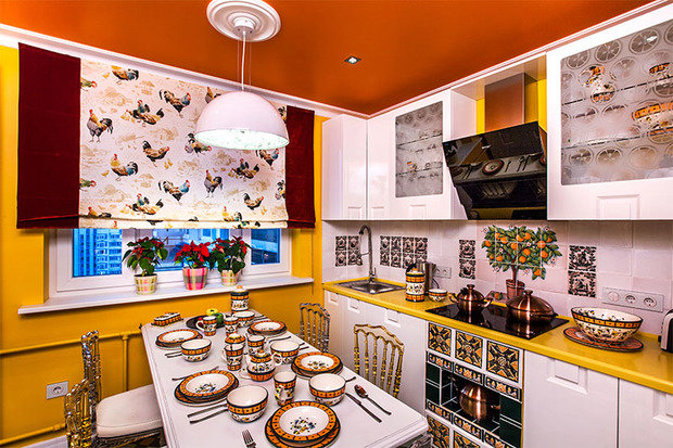 Фотография: Кухня и столовая в стиле Прованс и Кантри, Современный, Эклектика, Интерьер комнат – фото на INMYROOM