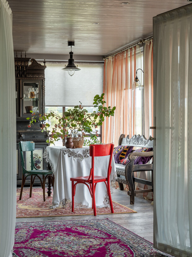 Фотография: Кухня и столовая в стиле Прованс и Кантри, Дом, Проект дня, Дом и дача, Кирпичный дом, 4 и больше, Более 90 метров, Башкортостан, Лилия Асфандиярова, прованс/винтаж – фото на INMYROOM