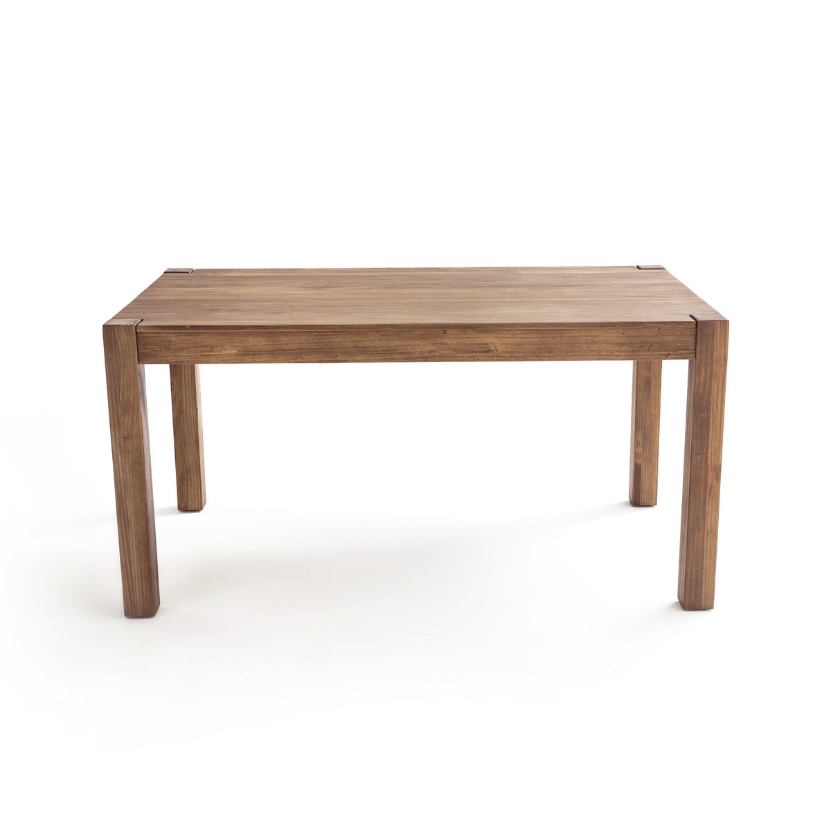 Стол обеденный с удлинениями Lunja коричневого цвета