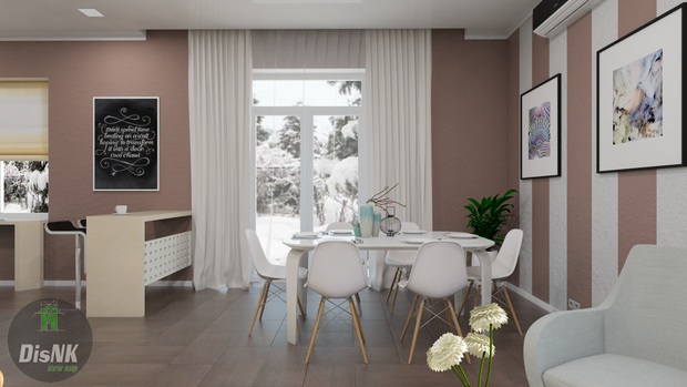 Фото из портфолио Проект частного дома 150 м2  – фотографии дизайна интерьеров на INMYROOM
