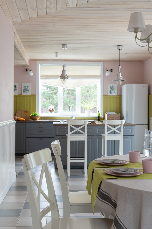 Фотография: Кухня и столовая в стиле Прованс и Кантри, Скандинавский, Дом, Проект дня, Дача, Дом и дача, Екатеринбург, 4 и больше, Более 90 метров, On_Design_Lab – фото на INMYROOM