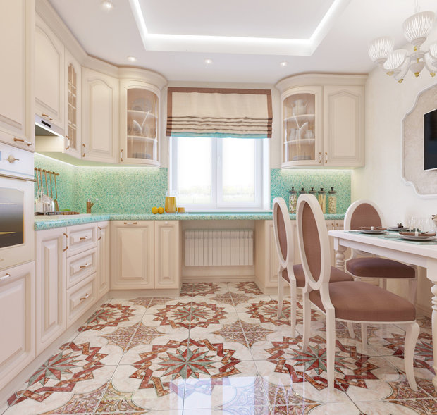 Фото из портфолио Кухня 12 кв.м. – фотографии дизайна интерьеров на INMYROOM