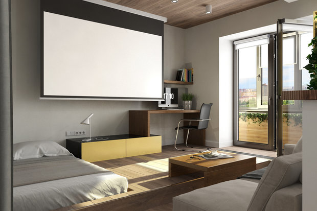 Фотография: Гостиная в стиле Эко – фото на INMYROOM