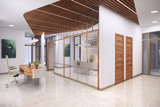 Фото из портфолио Офис в БЦ Poklonka Place – фотографии дизайна интерьеров на INMYROOM