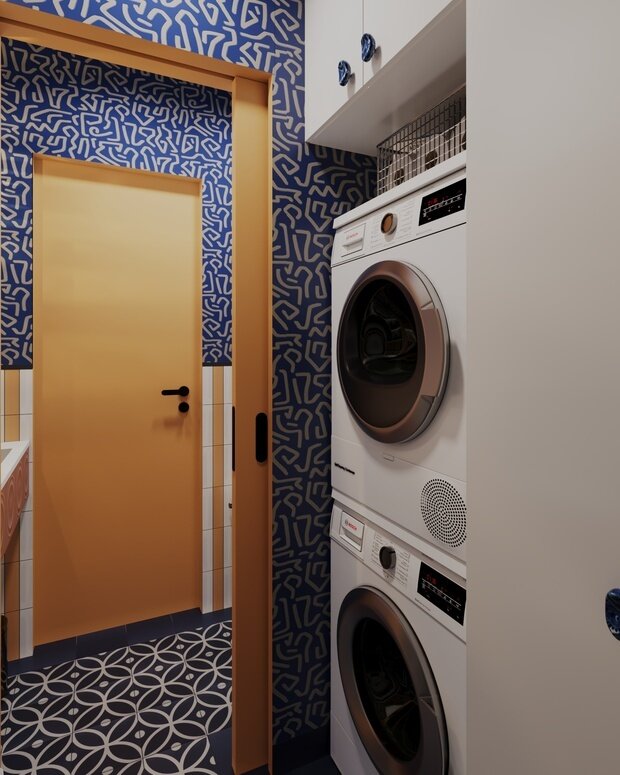 Фотография: Ванная в стиле Современный, Эклектика, Квартира, Проект дня, Москва, 3 комнаты, 60-90 метров, Анастасия Струве – фото на INMYROOM