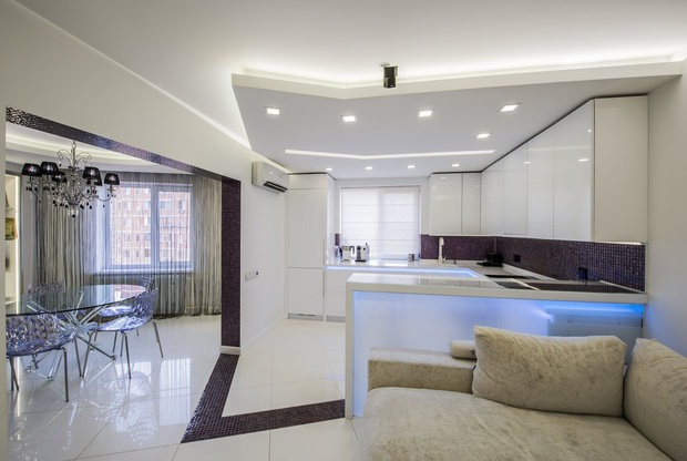 Фотография: Кухня и столовая в стиле Хай-тек – фото на INMYROOM