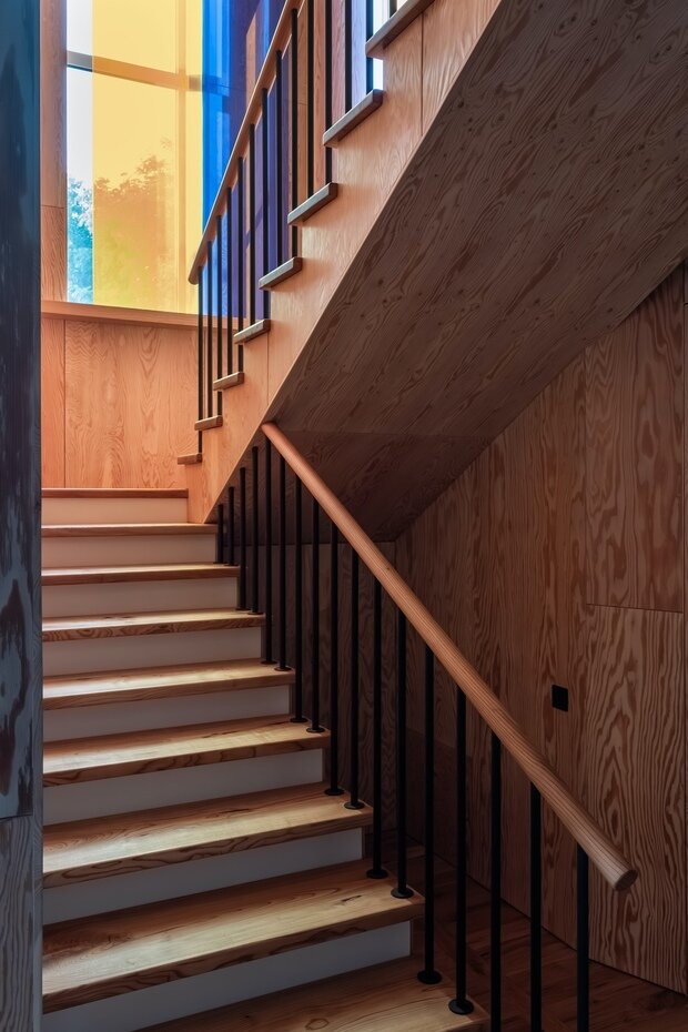 Фотография: Прихожая в стиле Современный, Эклектика, Эко, Проект недели, Дом и дача, Кирпичный дом, Более 90 метров – фото на INMYROOM