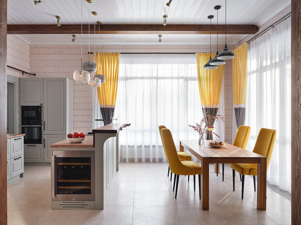 Фотография: Кухня и столовая в стиле Прованс и Кантри, Современный, Дом, Проект недели, Дом и дача, Московская область, Ирина Васильева, 4 и больше, Более 90 метров, Александра Лепина, студия SVETLITSA – фото на INMYROOM
