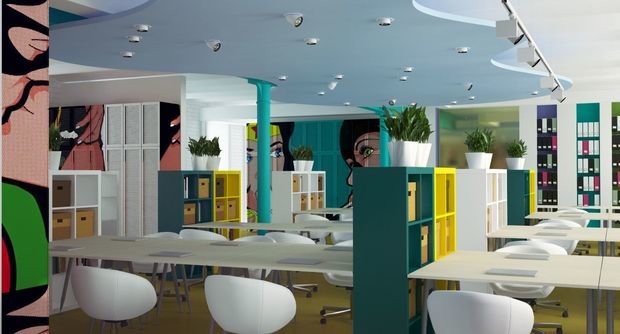 Фото из портфолио Офис рекламного агентства Perogression – фотографии дизайна интерьеров на INMYROOM