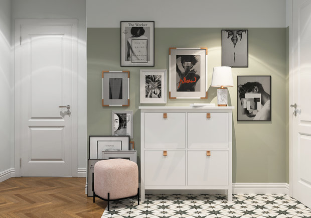 Фотография: Прихожая в стиле Скандинавский, Современный, Квартира, Проект недели, Москва, 2 комнаты, 60-90 метров, Марина Меренкова – фото на INMYROOM