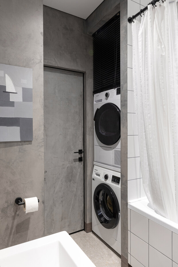 Фотография: Ванная в стиле Лофт, Квартира, Проект дня, Санкт-Петербург, 40-60 метров, минимализм, современный, Екатерина Бубнова – фото на INMYROOM