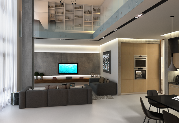 Фото из портфолио Апартаменты премиум класса в РАССВЕТ LOFT*STUDIO – фотографии дизайна интерьеров на INMYROOM