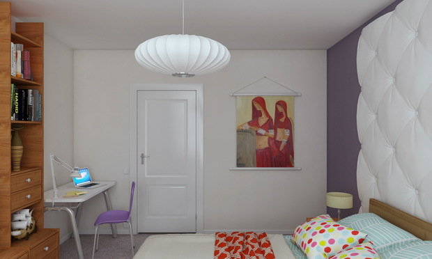 Фото из портфолио Спальня с 3D-панелями – фотографии дизайна интерьеров на INMYROOM