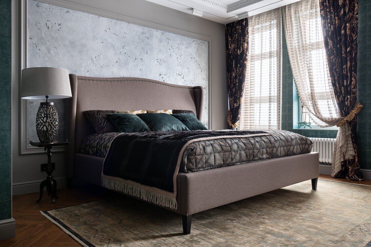 Фотография: Спальня в стиле Классический, Эклектика, Квартира, Проект дня, Калининград, Кирпичный дом, 2 комнаты, 60-90 метров, минимализм, современный, дизайн интерьера фото – фото на INMYROOM Фотография: Спальня в стиле Классический, Эклектика, Квартира, Проект дня, Калининград, Кирпичный дом, 2 комнаты, 60-90 метров, минимализм, современный, дизайн интерьера фото – фото на INMYROOM