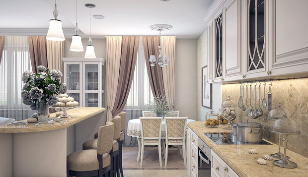 Фото из портфолио Квартира м. Юго-Западная – фотографии дизайна интерьеров на INMYROOM