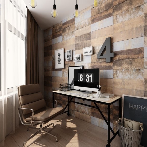 Фото из портфолио Проект 3-х комнатной квартиры в духе лофт – фотографии дизайна интерьеров на INMYROOM