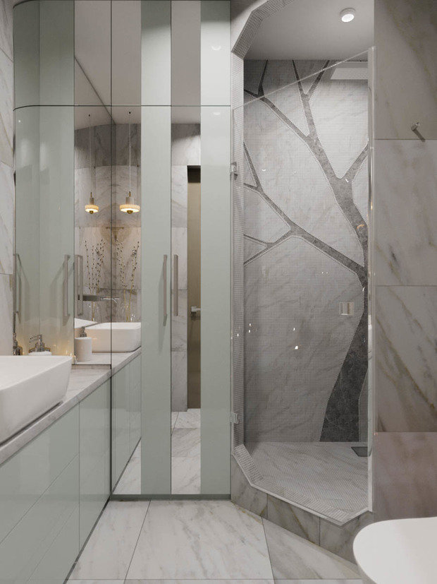 Фото из портфолио Апартаменты в ЖК Авиапарк – фотографии дизайна интерьеров на INMYROOM