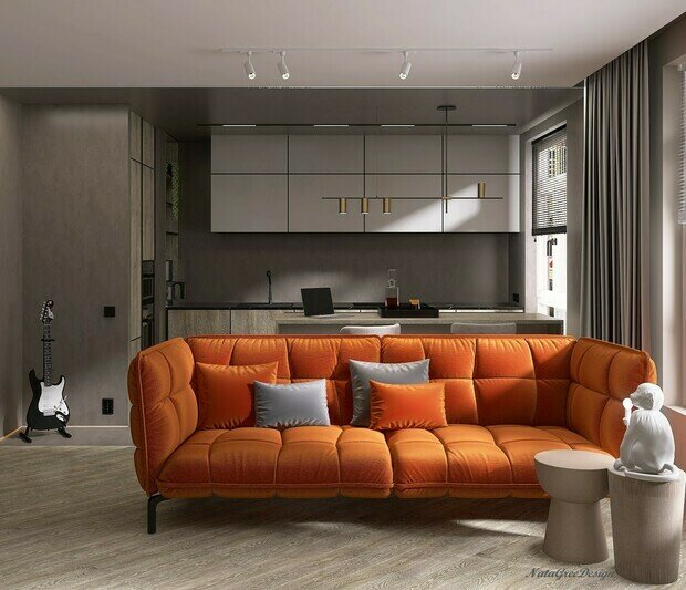 Фото из портфолио Квартира с мужским характером. – фотографии дизайна интерьеров на INMYROOM