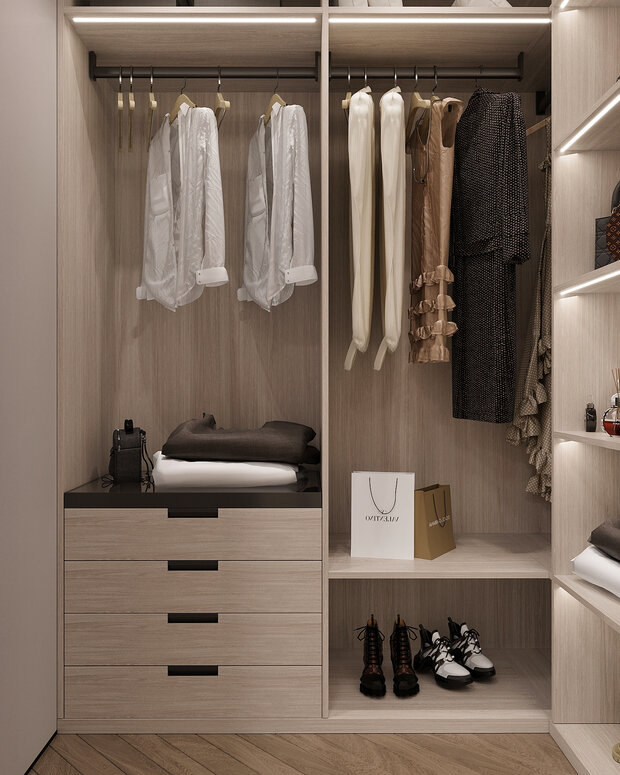 Фото из портфолио Дизайн интерьера квартиры в ЖК «Министр» в стиле современная классика – фотографии дизайна интерьеров на INMYROOM