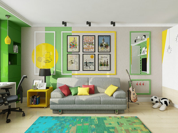 Фото из портфолио Двухкомнатная квартира в Москве в стиле фьюжн – фотографии дизайна интерьеров на INMYROOM