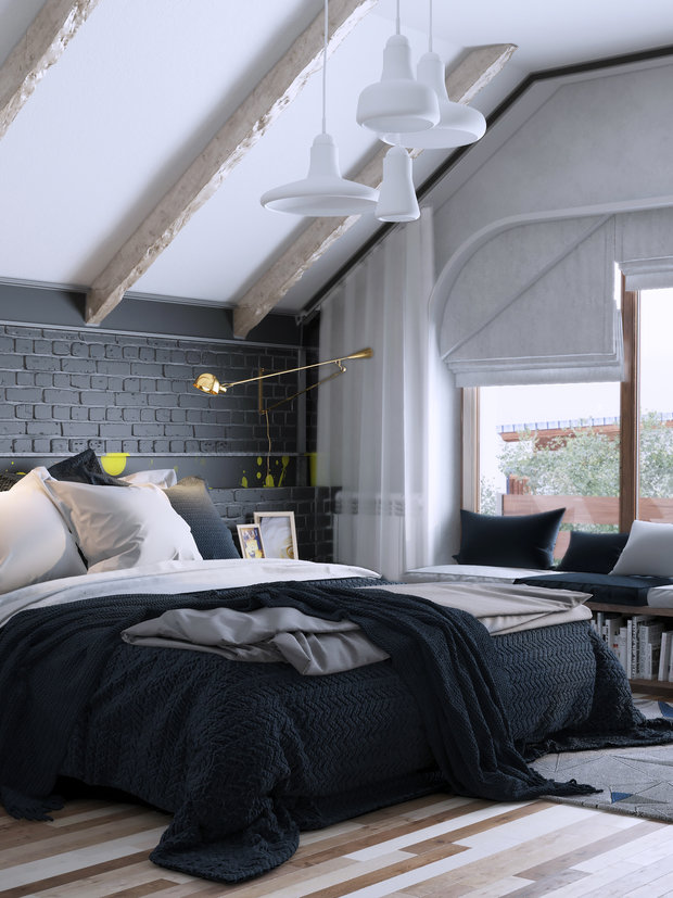 Фото из портфолио bedroom at sunset – фотографии дизайна интерьеров на INMYROOM