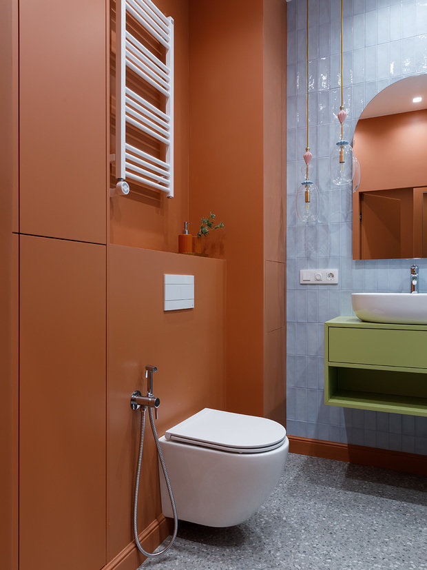 Фотография: Ванная в стиле Современный, Квартира, Проект недели, Санкт-Петербург, 2 комнаты, 40-60 метров, Юлия Бабинцева, YUHOME design – фото на INMYROOM