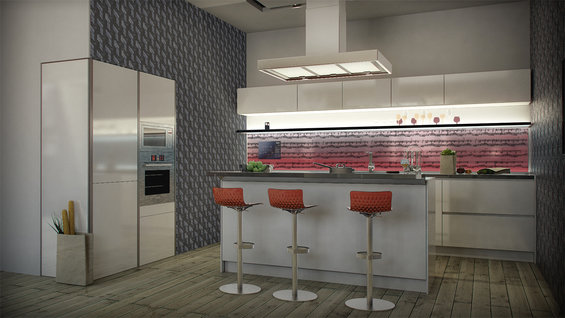 Фотография: Кухня и столовая в стиле Хай-тек, Квартира, Дома и квартиры – фото на INMYROOM