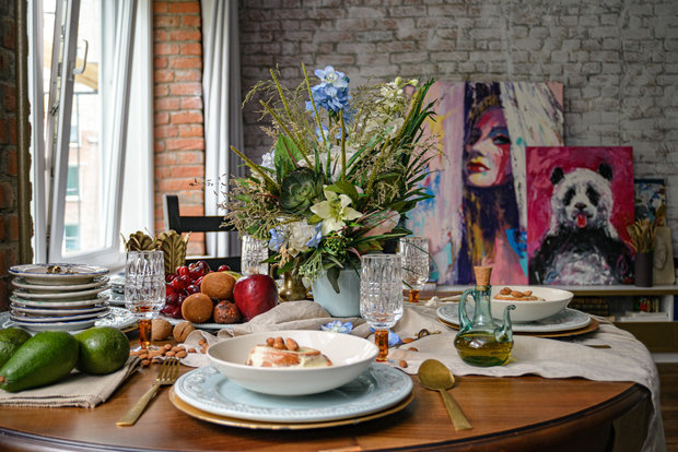 Фотография: Кухня и столовая в стиле Прованс и Кантри, Эклектика, Квартира, Проект недели, Новосибирск, Кирпичный дом, 4 и больше, 60-90 метров, Art Twins Design, Тая Акулова, Глеб Скотников – фото на INMYROOM