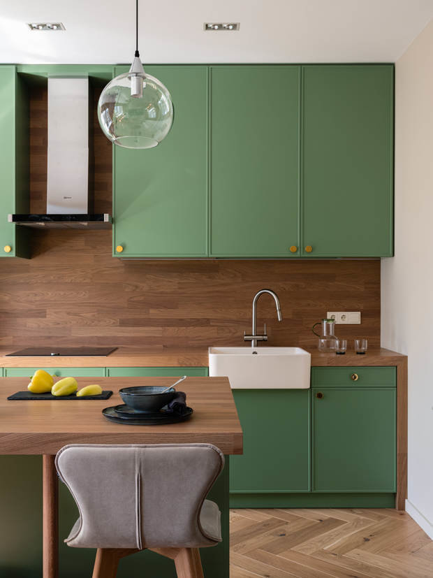 Фотография: Кухня и столовая в стиле Современный, Квартира, Проект недели, Москва, Geometrium, 3 комнаты, Более 90 метров – фото на INMYROOM