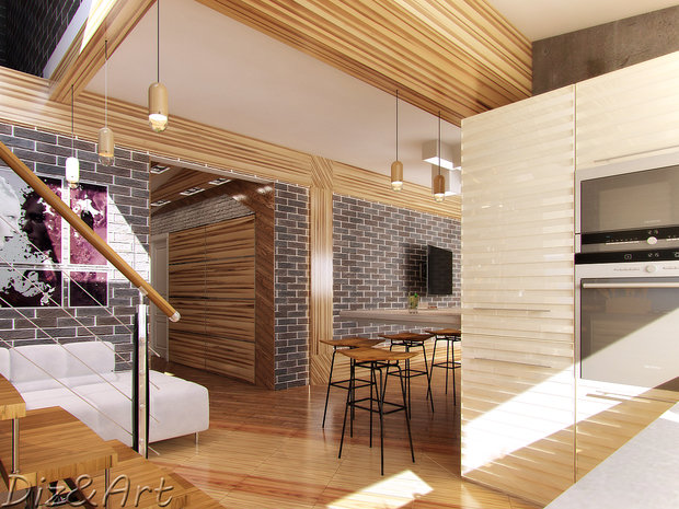 Фото из портфолио Над городом – фотографии дизайна интерьеров на InMyRoom.ru
