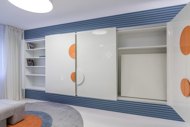 Фото из портфолио Космическая спальня-гостиная – фотографии дизайна интерьеров на INMYROOM