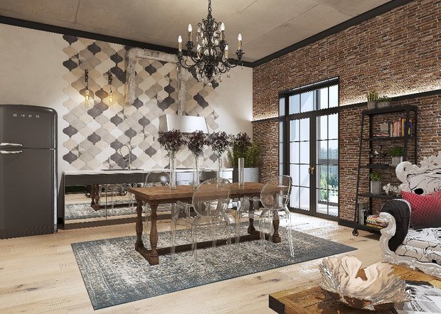 Фото из портфолио Роскошный лофт – фотографии дизайна интерьеров на INMYROOM