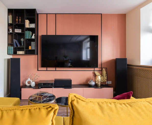 Фотография: Гостиная в стиле Современный, Квартира, Проект недели, Санкт-Петербург, Монолитный дом, 4 и больше, Более 90 метров, Александра Сакмарова – фото на INMYROOM