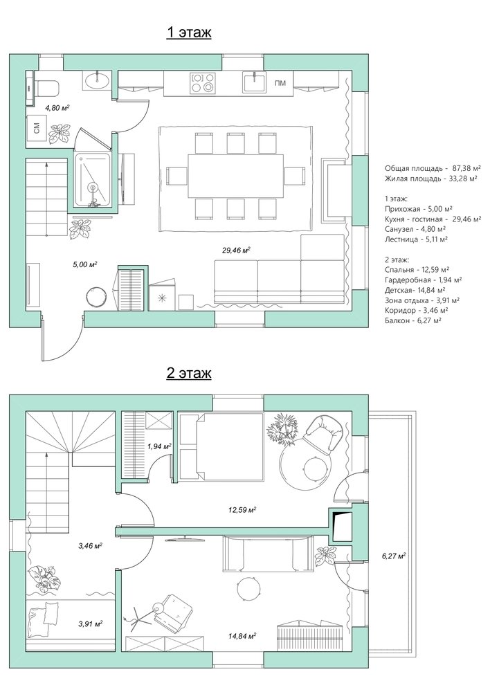 Фотография: Планировки в стиле , Эклектика, Проект дня, Дача, Дом и дача, Самара, 3 комнаты, 60-90 метров, Мария Карпова, Ольга Борисова – фото на INMYROOM Фотография: Планировки в стиле , Эклектика, Проект дня, Дача, Дом и дача, Самара, 3 комнаты, 60-90 метров, Мария Карпова, Ольга Борисова – фото на INMYROOM