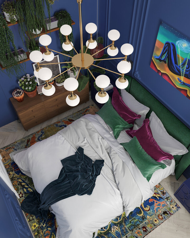 Фотография: Спальня в стиле Эклектика, Квартира, Проект недели, Москва, 2 комнаты, 40-60 метров, Анастасия Григорьева – фото на INMYROOM Фотография: Спальня в стиле Эклектика, Квартира, Проект недели, Москва, 2 комнаты, 40-60 метров, Анастасия Григорьева – фото на INMYROOM