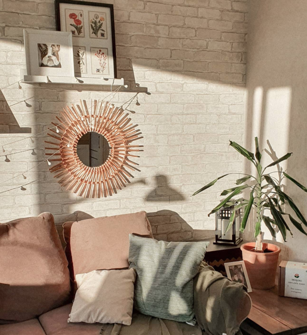 Фотография: Гостиная в стиле Скандинавский, Ремонт на практике, Панельный дом – фото на INMYROOM