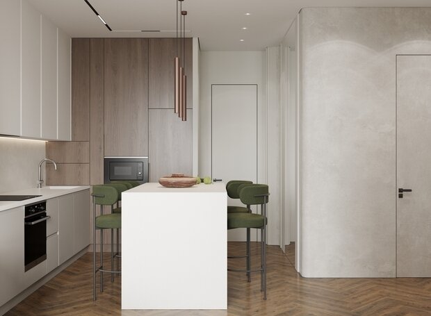 Фото из портфолио Квартира 79 м2 – фотографии дизайна интерьеров на INMYROOM