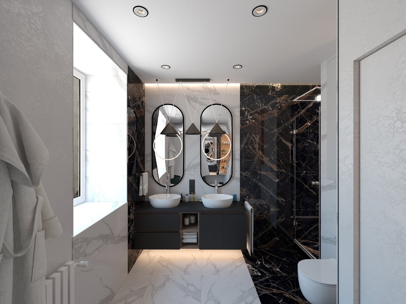 Фото из портфолио Проект ванной комнаты – фотографии дизайна интерьеров на INMYROOM Фото из портфолио Проект ванной комнаты – фотографии дизайна интерьеров на INMYROOM