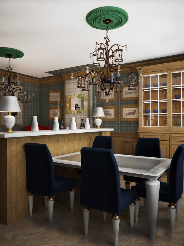 Фото из портфолио Гостиная + столовая – фотографии дизайна интерьеров на INMYROOM