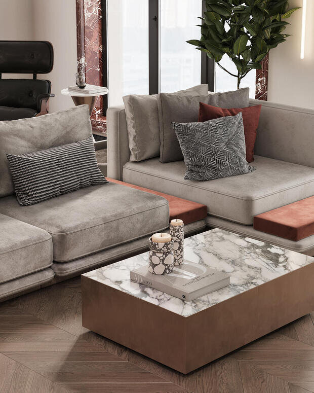 Фото из портфолио Дизайн интерьера квартиры в ЖК «Клубный дом Talento» в стиле неоклассика – фотографии дизайна интерьеров на INMYROOM