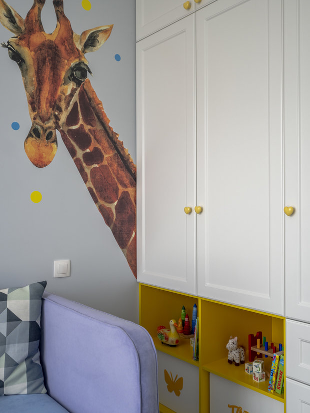 Фотография: Детская в стиле Современный, Классический, Квартира, Проект недели, Москва, 3 комнаты, 60-90 метров, Bilbao Design, Светлана Конькова, Екатерина Малиновская – фото на INMYROOM