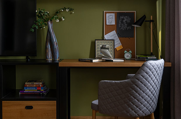 Фото из портфолио Однушка для студентки – фотографии дизайна интерьеров на INMYROOM