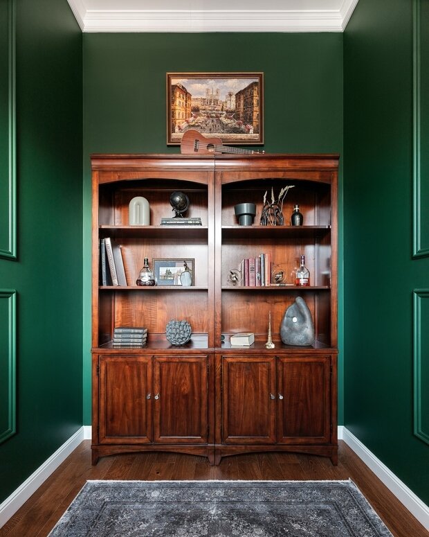 Фотография: Кабинет в стиле Классический, Квартира, Проект недели, Санкт-Петербург, Кирпичный дом, 4 и больше, Более 90 метров, Poplavsky group, Ольга Золотухина – фото на INMYROOM