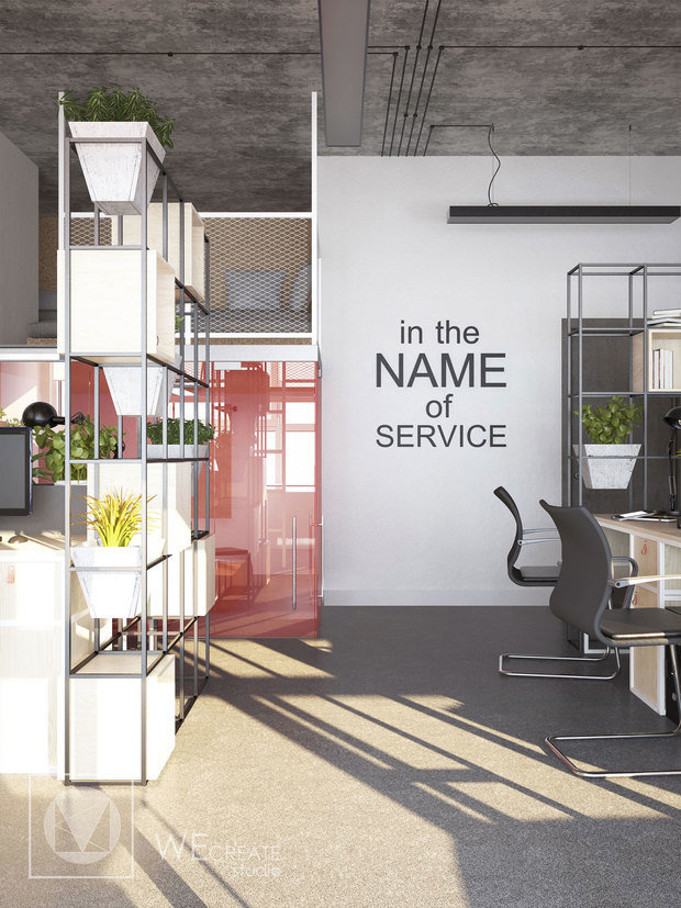 Фото из портфолио Офис в стиле лофт – фотографии дизайна интерьеров на INMYROOM