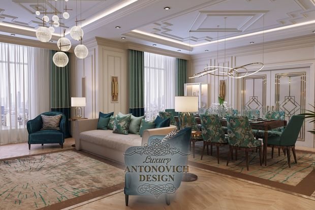 Фото из портфолио Квартира в неоклассическом стиле в ЖК Orda Towers, Астана – фотографии дизайна интерьеров на INMYROOM