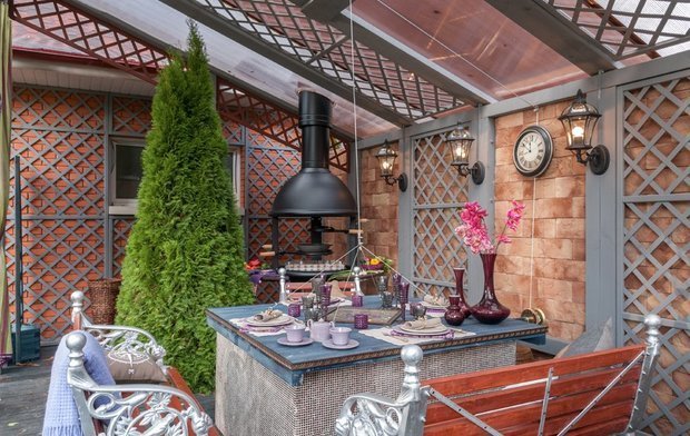 Фотография: Терраса в стиле Прованс и Кантри, Дом и дача, Estima, Ametis by Estima, дачная веранда – фото на INMYROOM