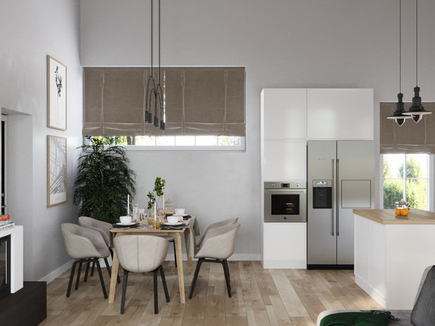 Фото из портфолио Гостиная комната из проекта загородного дома – фотографии дизайна интерьеров на INMYROOM