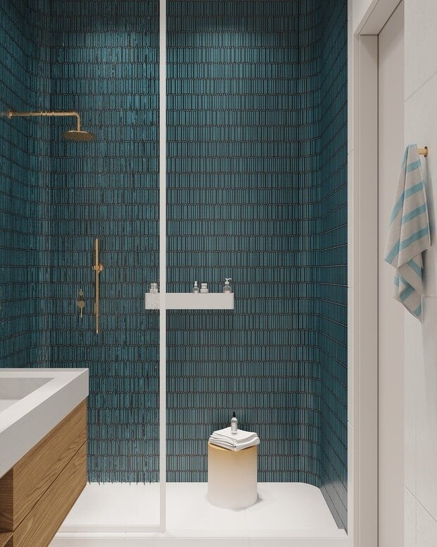 Фотография: Ванная в стиле Современный, Эко, Бохо, Квартира, Проект дня, Москва, 3 комнаты, 60-90 метров, terracotta.buro, Илона Рафикова – фото на INMYROOM