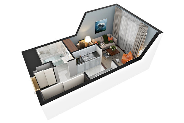 Фото из портфолио 3D-планировки – фотографии дизайна интерьеров на INMYROOM